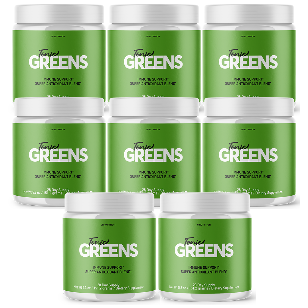 Tonic Greens - Digestive Support Dietary Supplement 2 Grams (8 Pack)